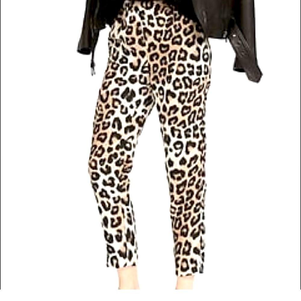 BANANA REPUBLIC Hayden Fit Leopard Ankle Pant S